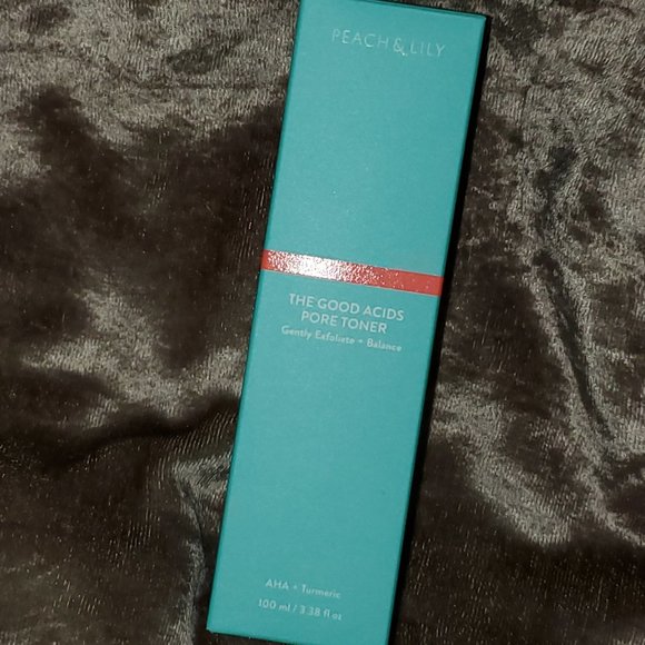 Peach & Lily 🍑🪷 The Good Acids Pore Toner Exfoliate Balance AHA + Tumeric BNIB - Picture 3 of 6
